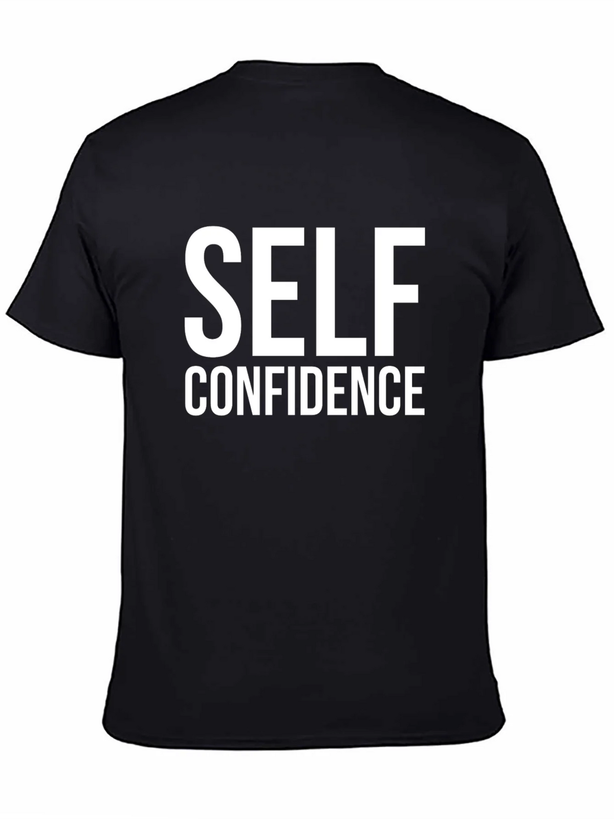 Self Confidence Graphic Tee - Black Cotton Comfort product image 4