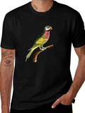 Parrot Graphic Tee - Black Cotton T-Shirt product image 1
