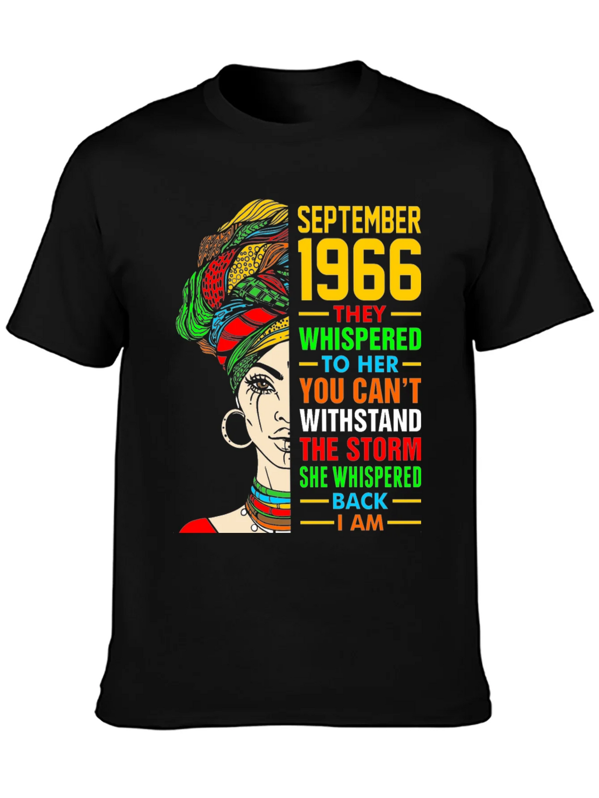 September 1966 Black Woman T-Shirt product image 3