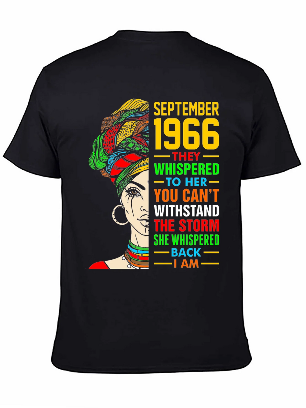 September 1966 Black Woman T-Shirt product image 4