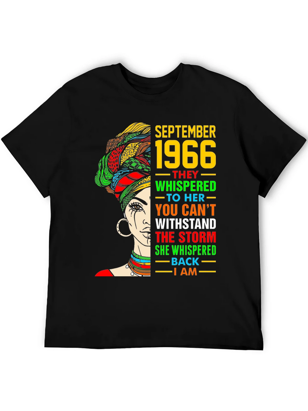September 1966 Black Woman T-Shirt product image 5