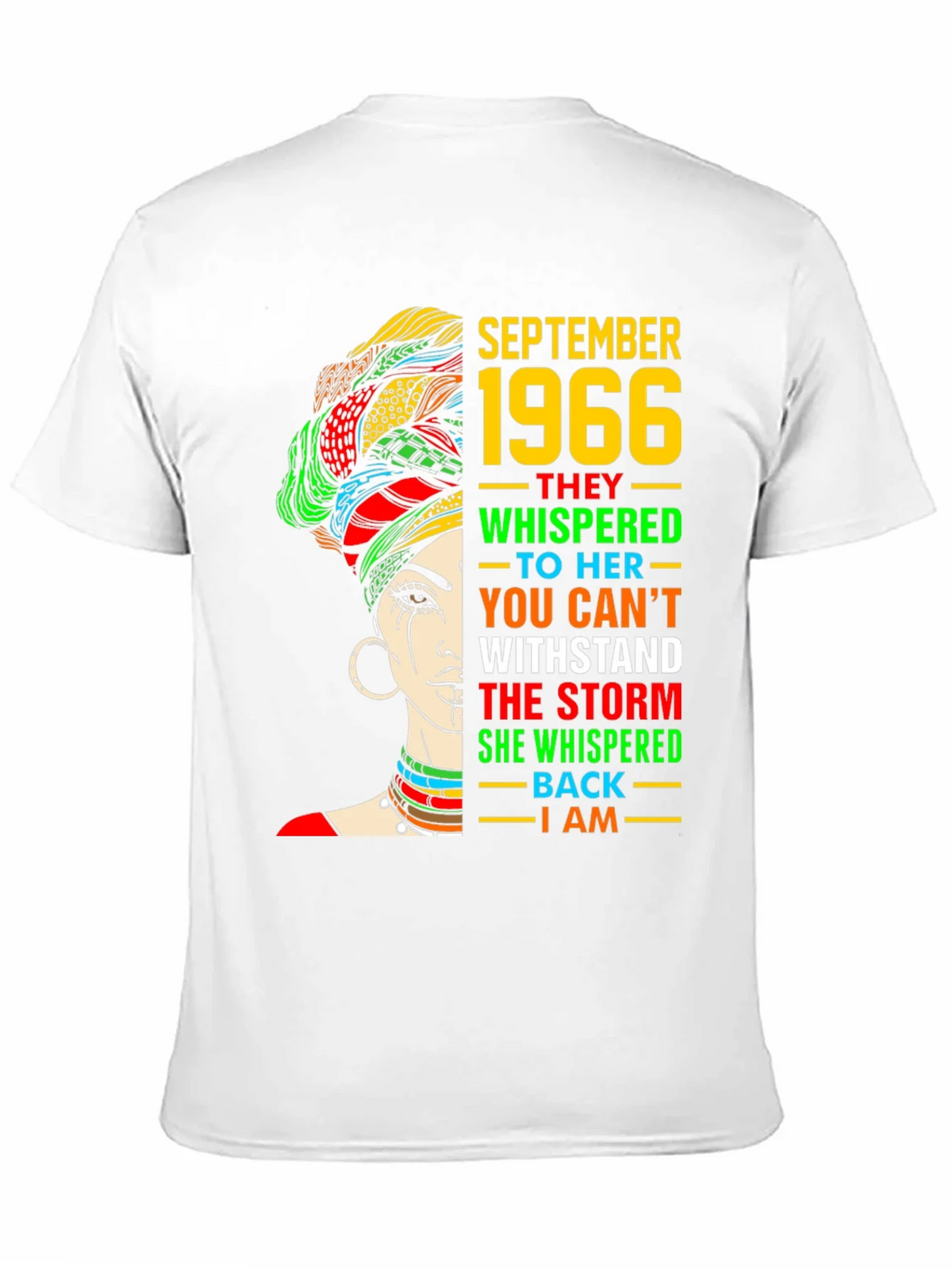 September 1966 Black Woman T-Shirt product image 10