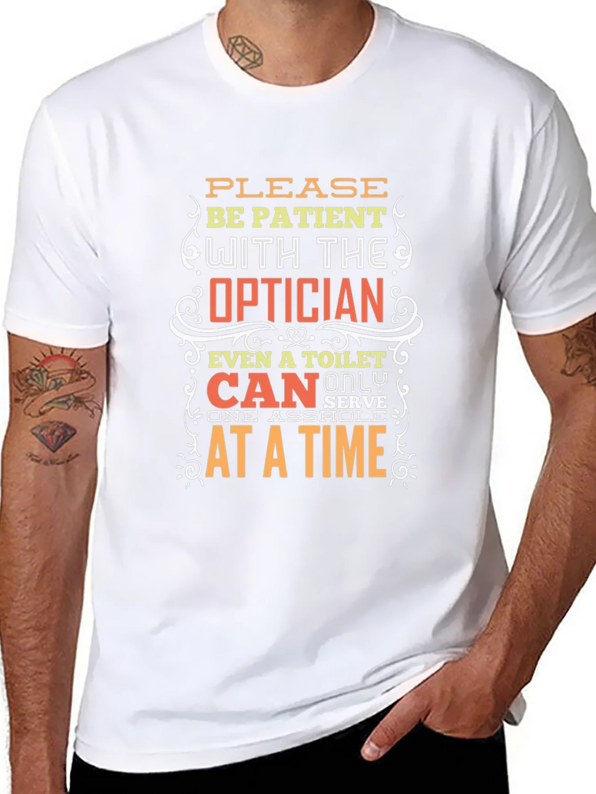 Optician Humor T-Shirt: Patient Please! product image 7