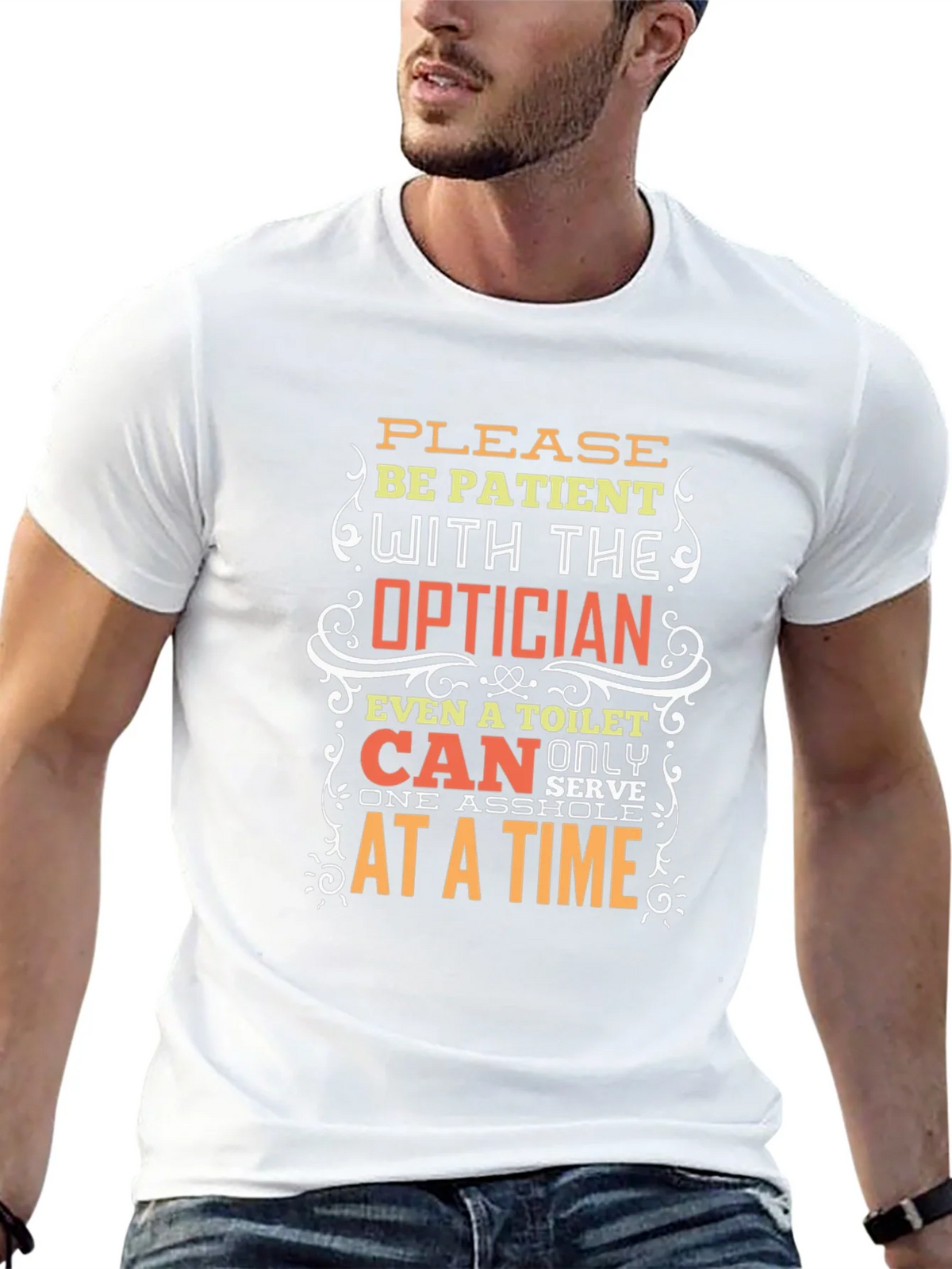 Optician Humor T-Shirt: Patient Please! product image 12