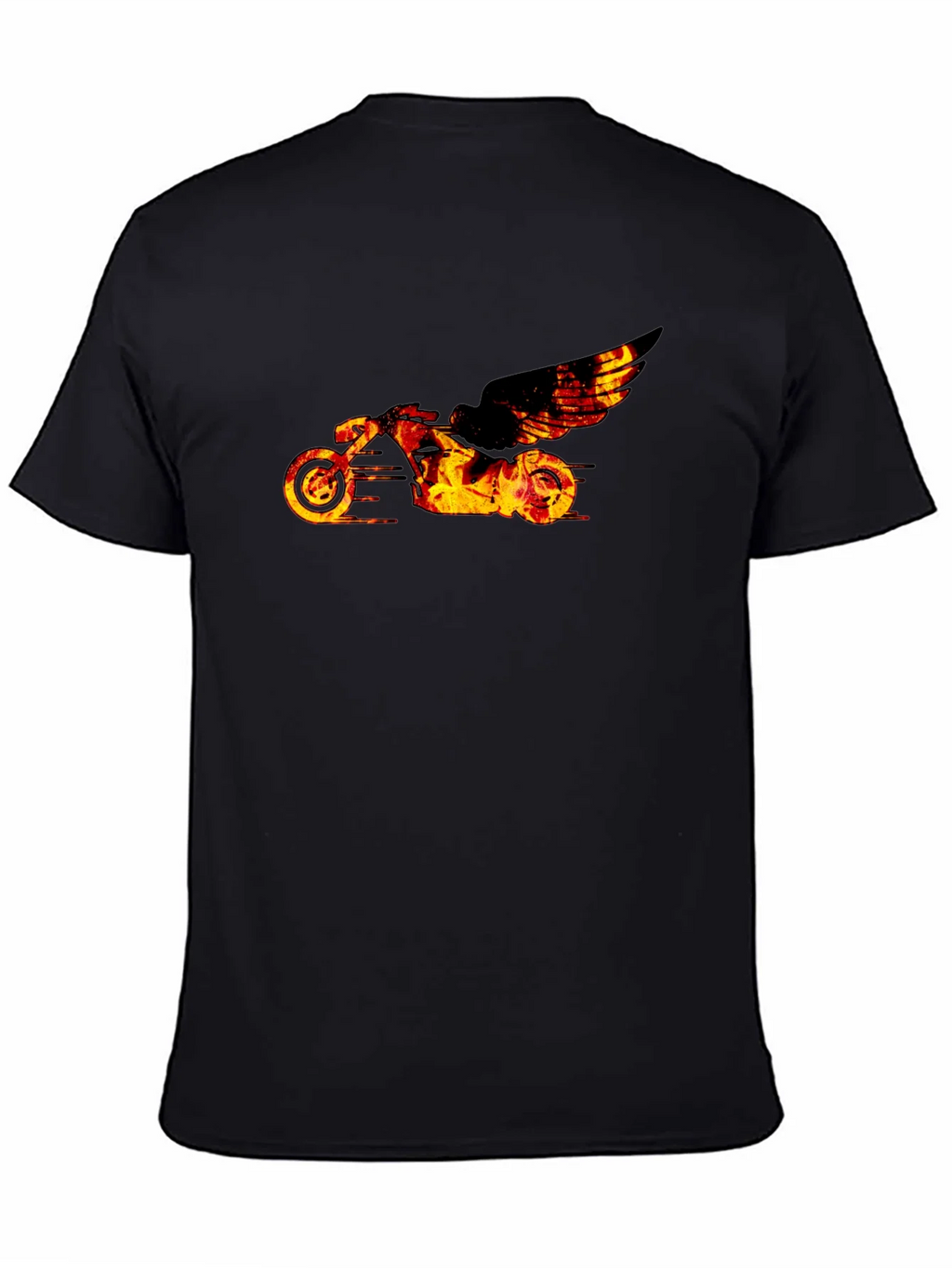 Fiery Motorcycle Graphic Tee product image 4