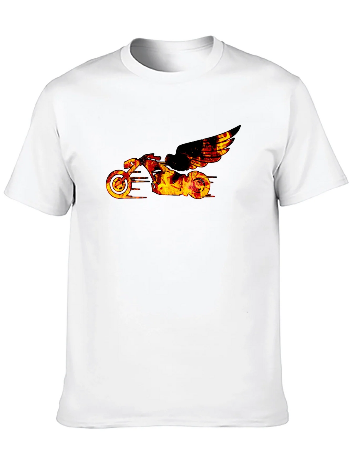 Fiery Motorcycle Graphic Tee product image 9