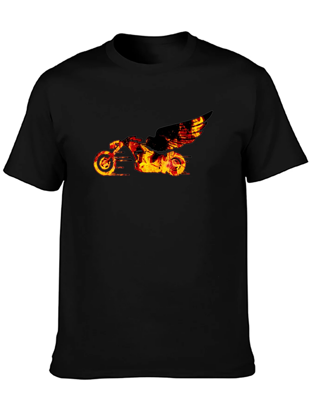 Fiery Motorcycle Graphic Tee product image 3