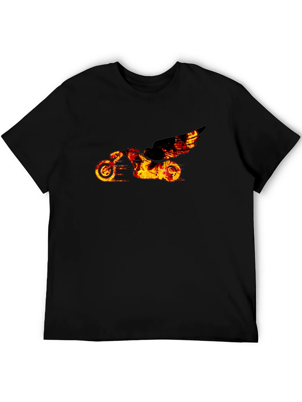Fiery Motorcycle Graphic Tee product image 5