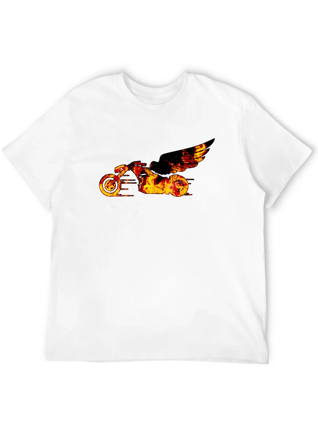 Fiery Motorcycle Graphic Tee product image 11