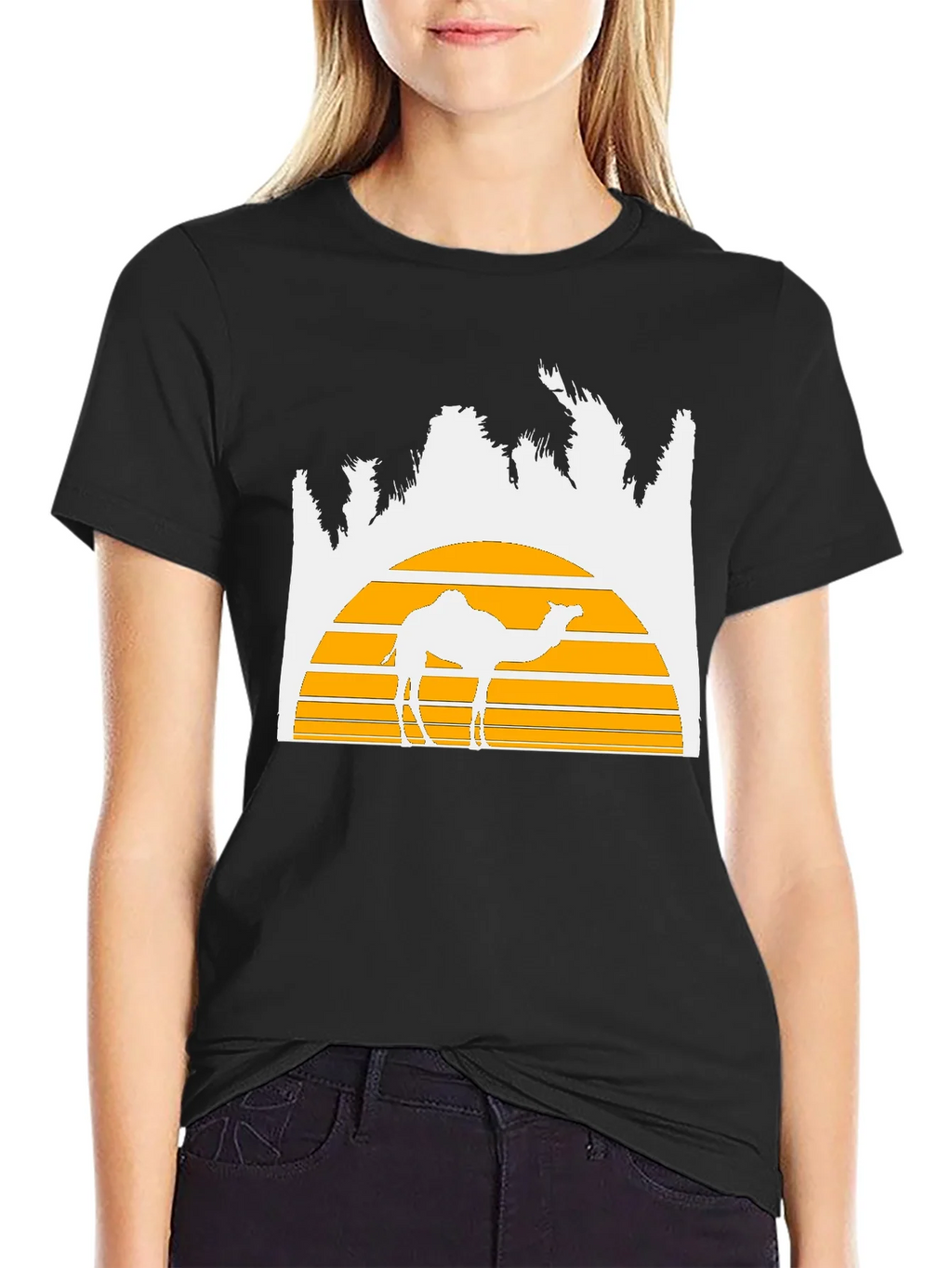 Desert Sunset Camel Graphic T-Shirt product image 2