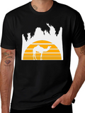 Desert Sunset Camel Graphic T-Shirt product image 1