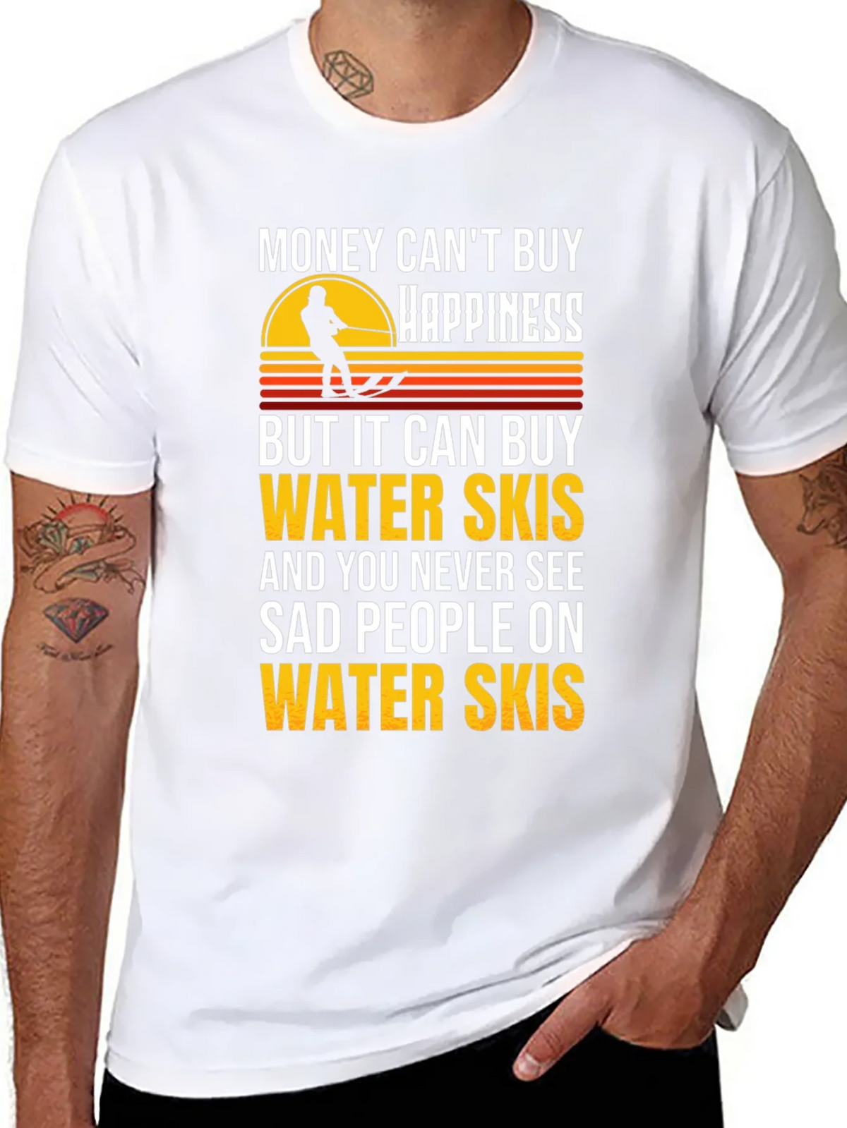 Water Skis Happiness Graphic T-Shirt product image 7