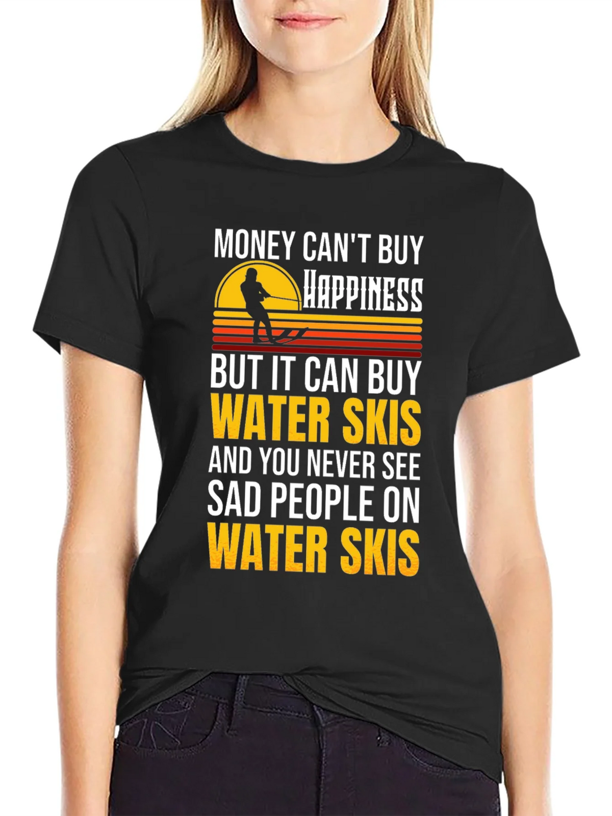 Water Skis Happiness Graphic T-Shirt product image 2