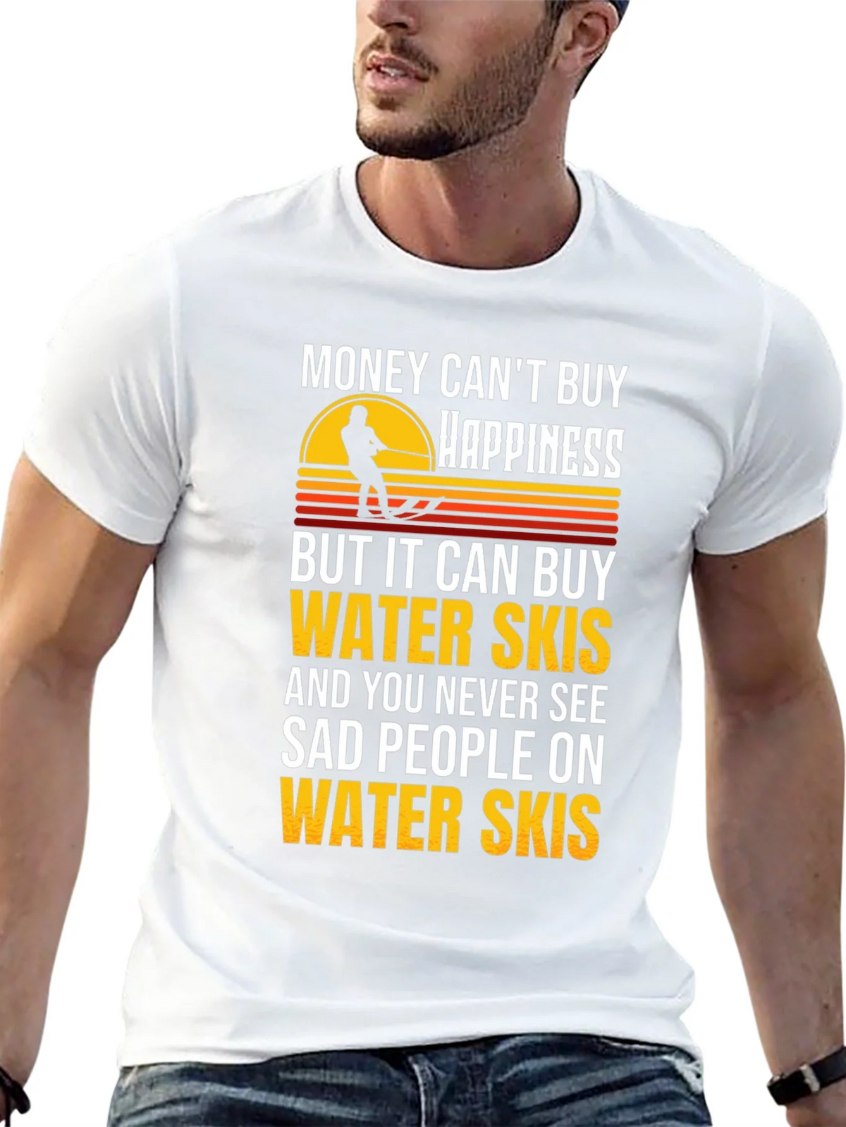 Water Skis Happiness Graphic T-Shirt product image 12