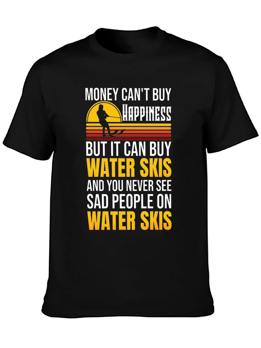 Water Skis Happiness Graphic T-Shirt product image 3