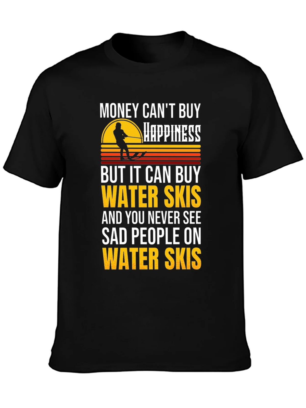 Water Skis Happiness Graphic T-Shirt product image 3