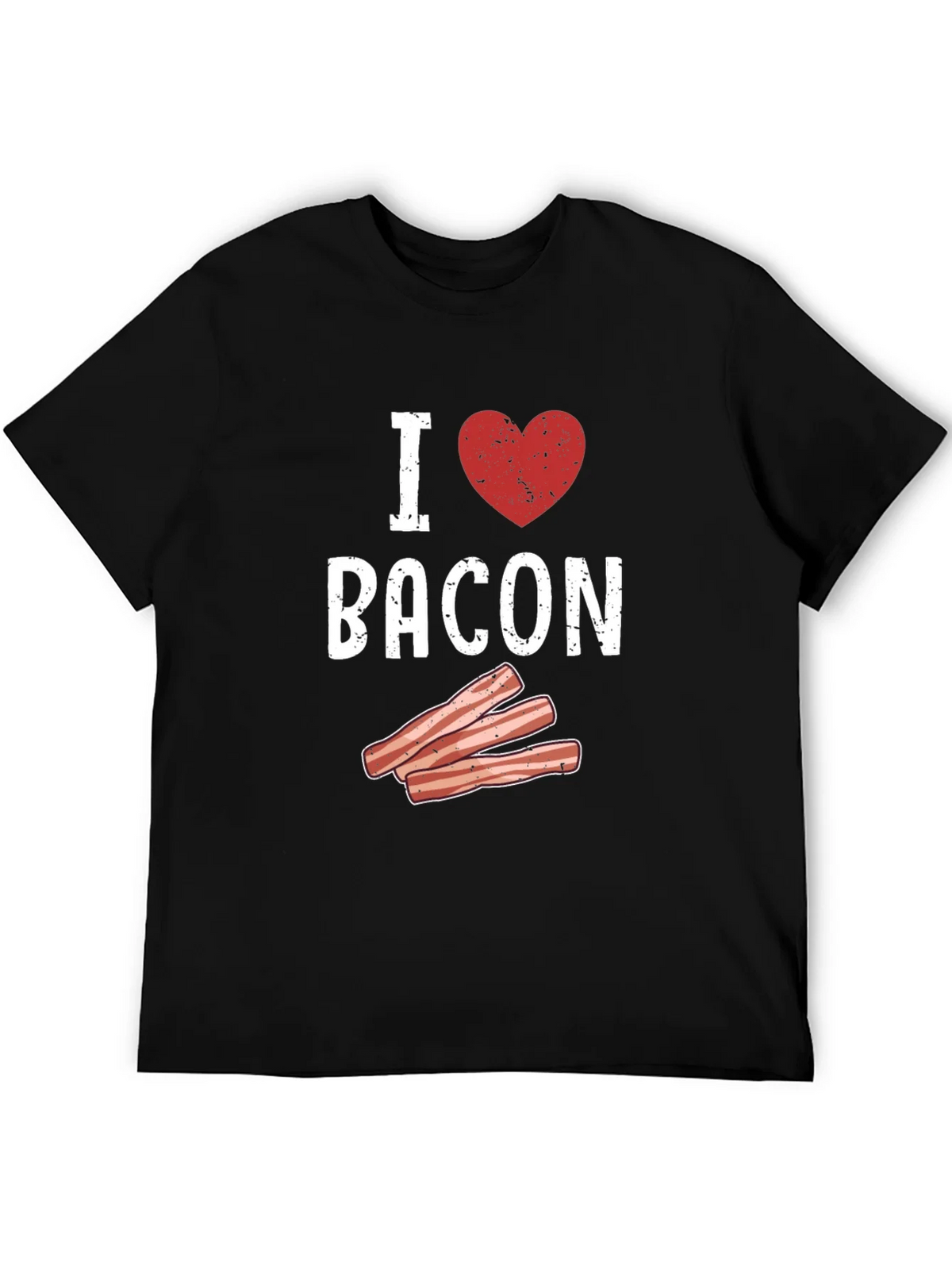 I Heart Bacon Graphic T-Shirt - Black product image 5