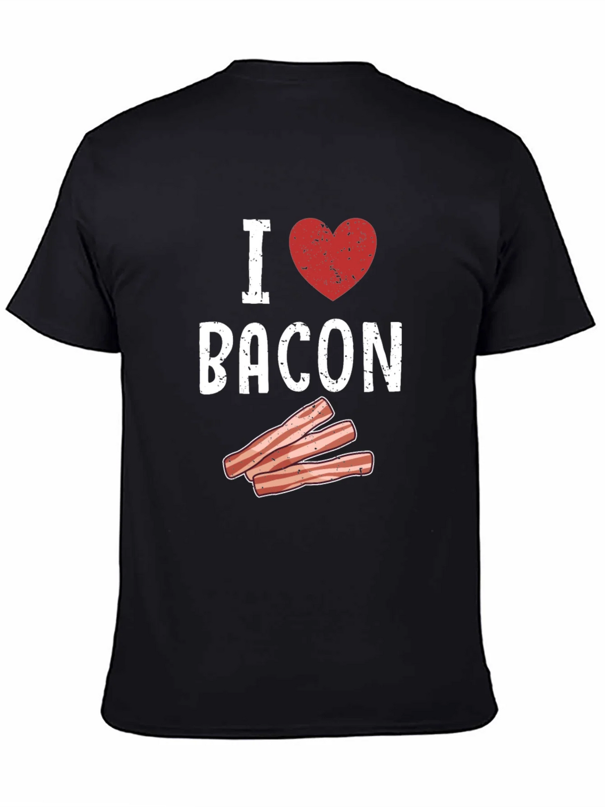I Heart Bacon Graphic T-Shirt - Black product image 4