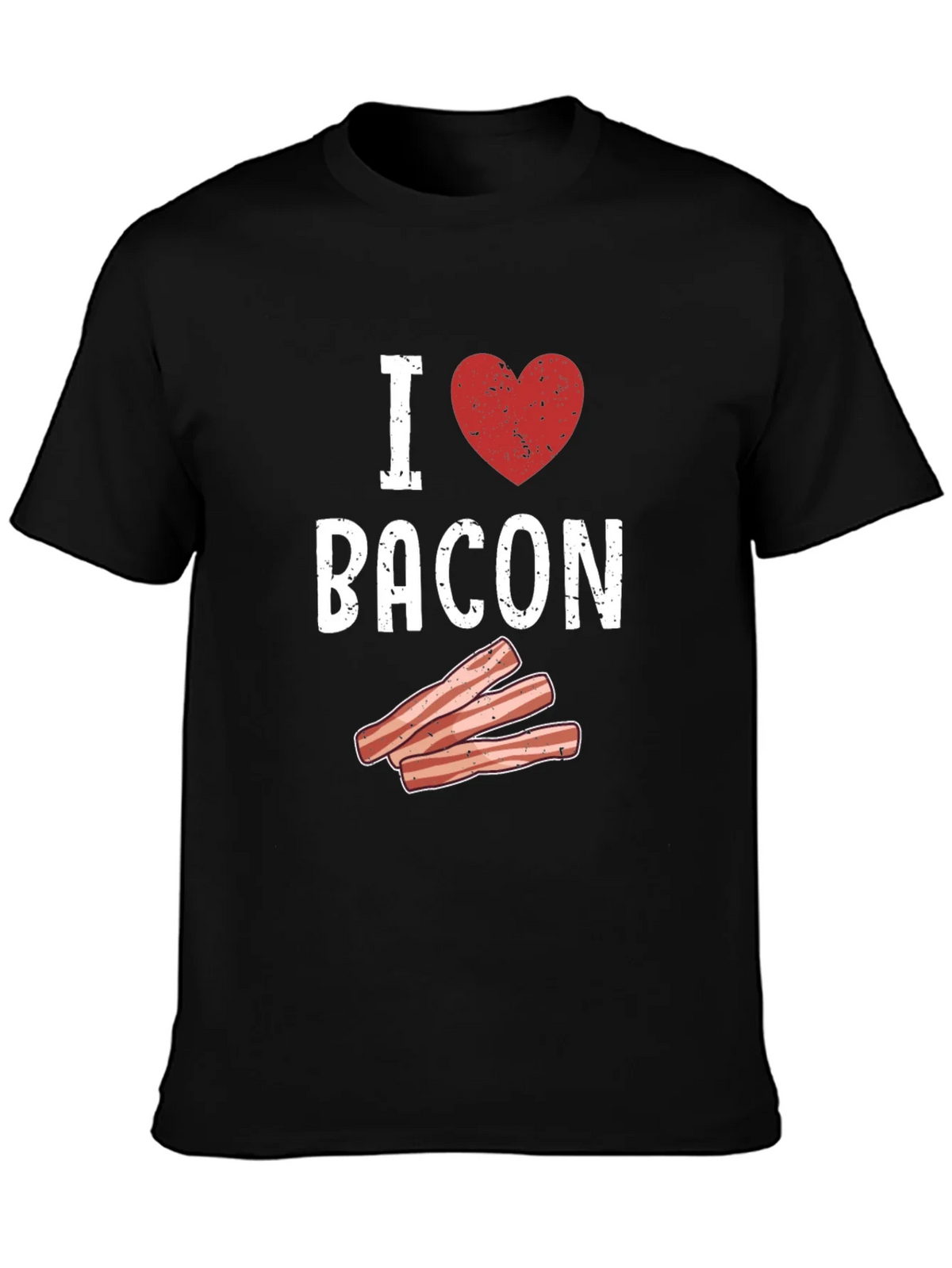 I Heart Bacon Graphic T-Shirt - Black product image 3