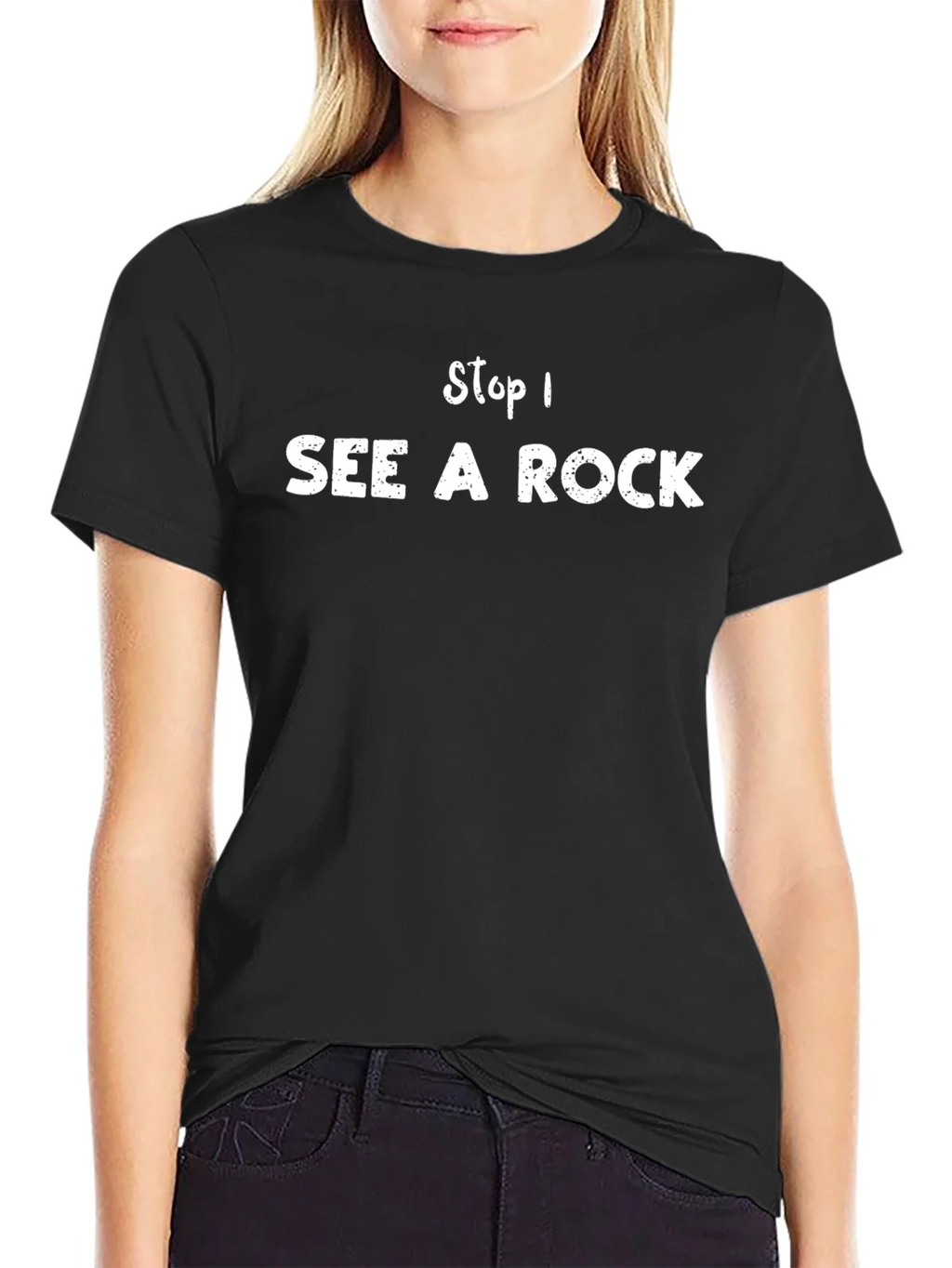Stop! I See a Rock - Funny Graphic Tee product image 2