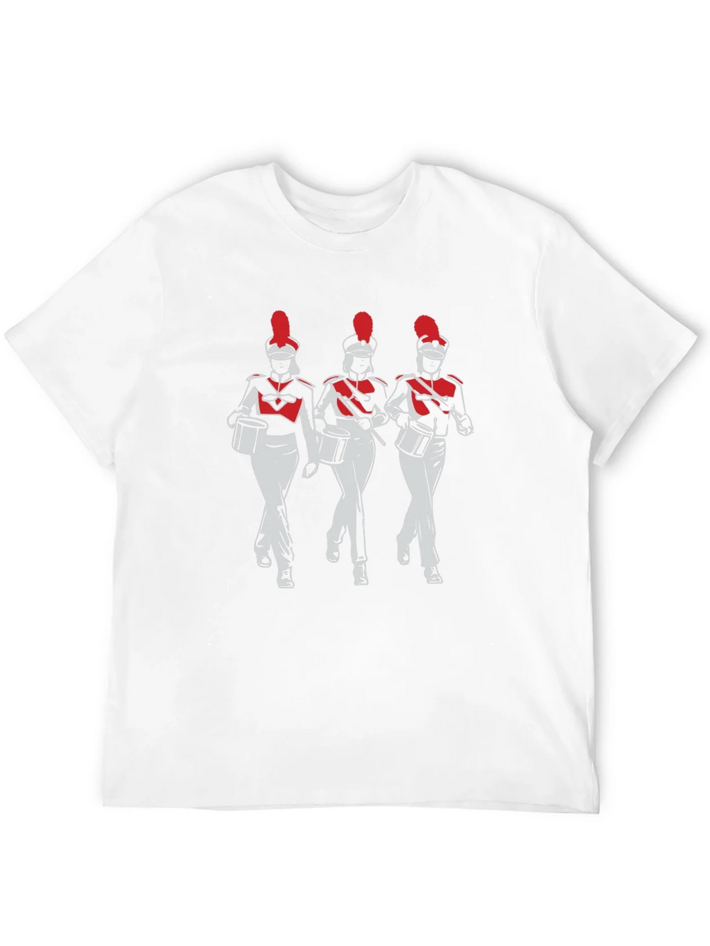 Marching Band T-Shirt: Red & White Drummers product image 7