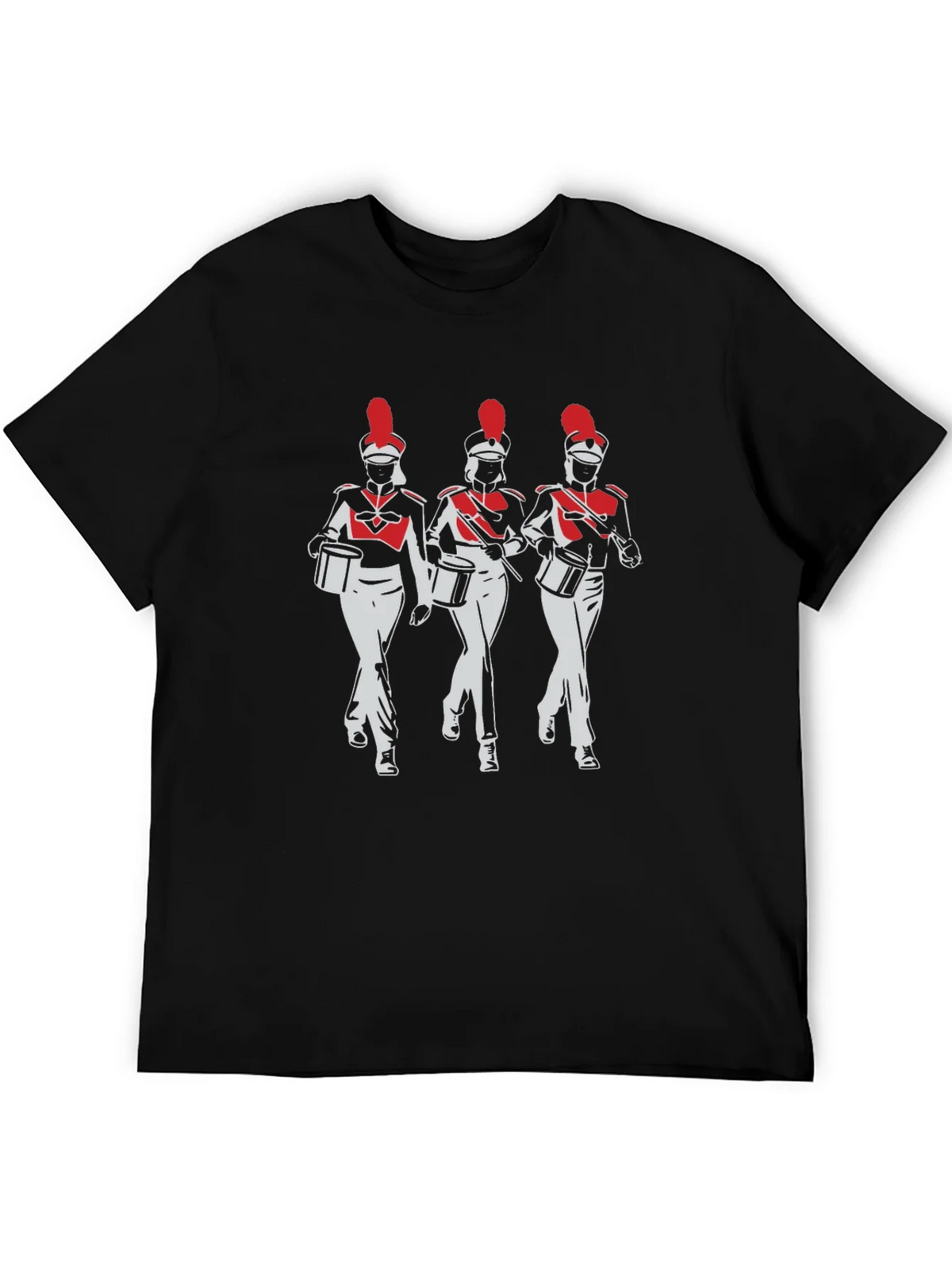 Marching Band T-Shirt: Red & White Drummers product image 3