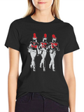 Marching Band T-Shirt: Red & White Drummers product image 1