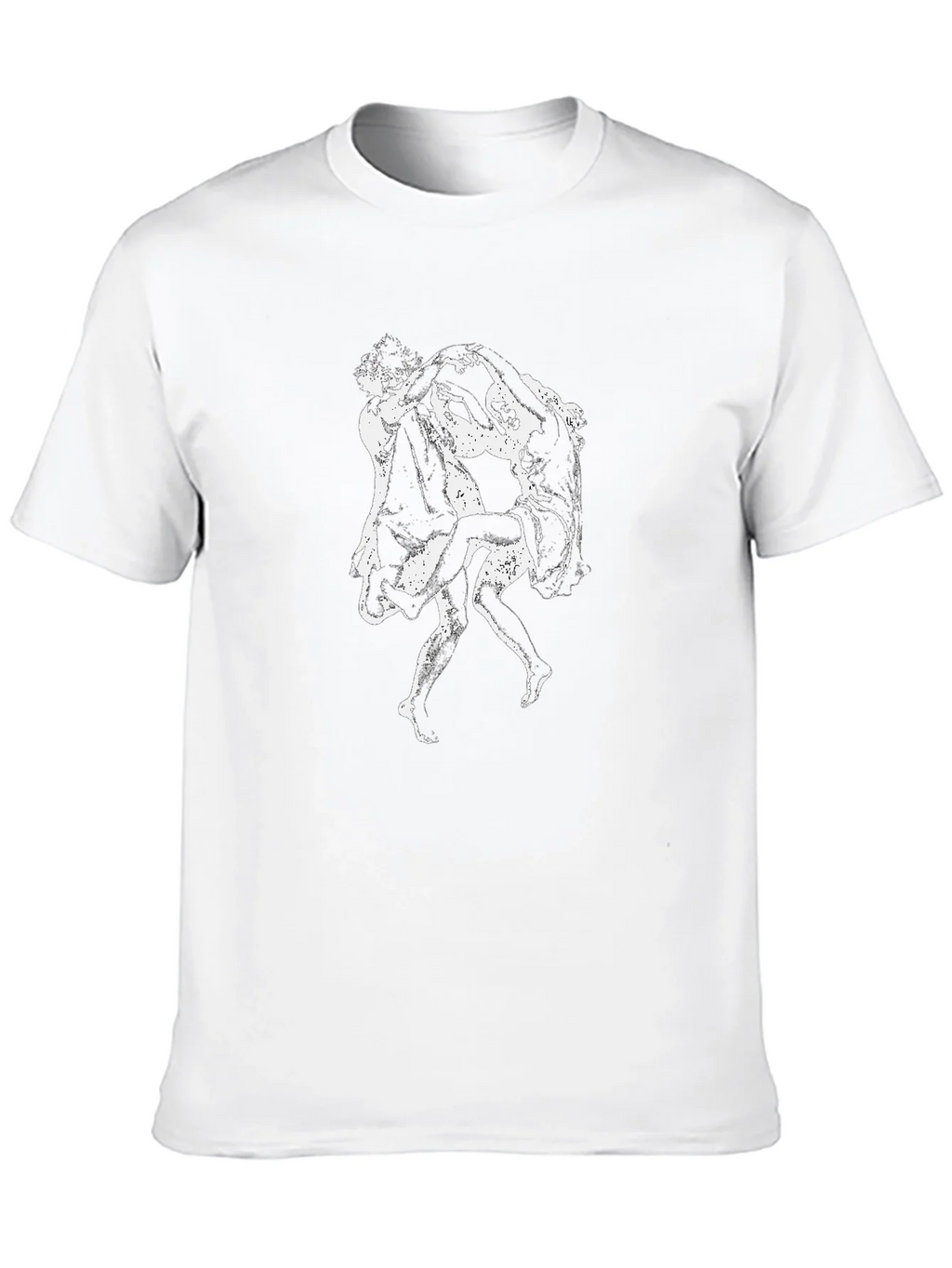 Dancing Couple Graphic Print Black T-Shirt product image 9