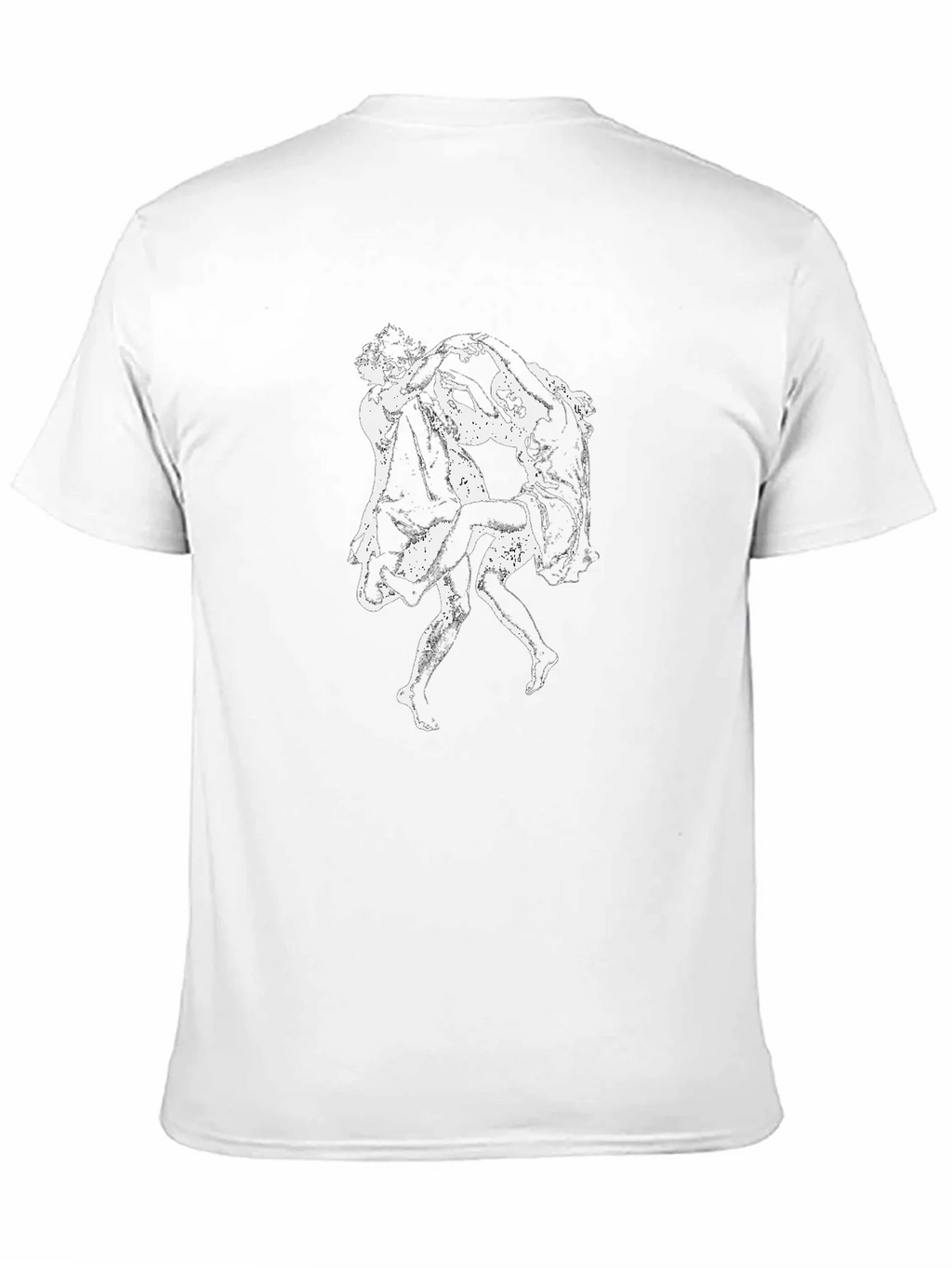 Dancing Couple Graphic Print Black T-Shirt product image 10