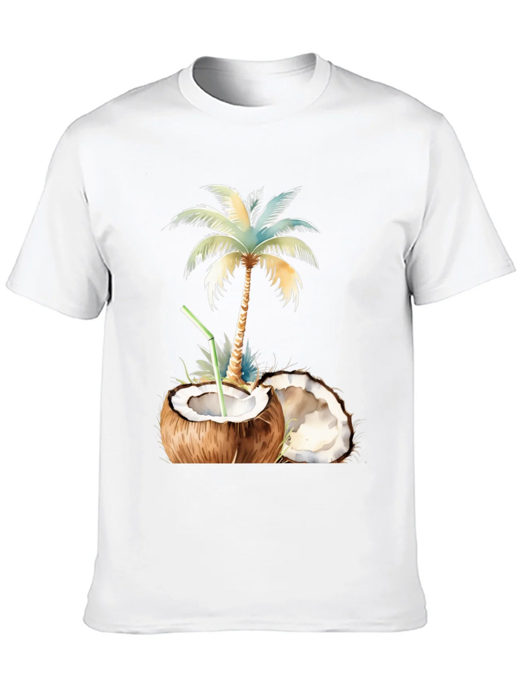 Tropical Coconut Palm Tree Graphic T-Shirt product image 9