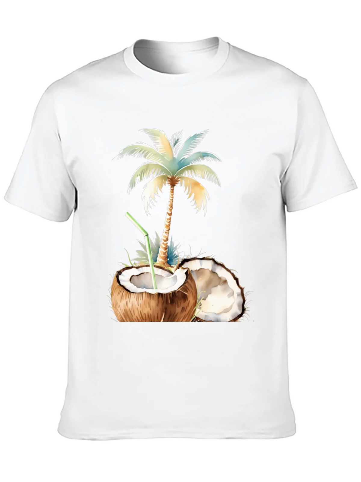 Tropical Coconut Palm Tree Graphic T-Shirt product image 9