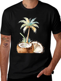 Tropical Coconut Palm Tree Graphic T-Shirt product image 1