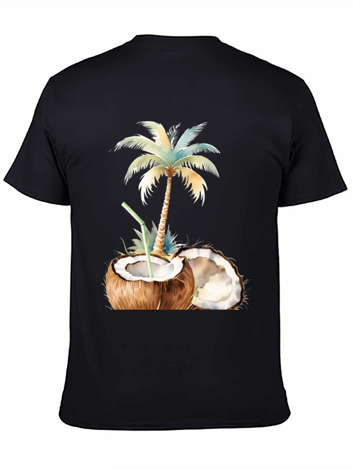 Tropical Coconut Palm Tree Graphic T-Shirt product image 4
