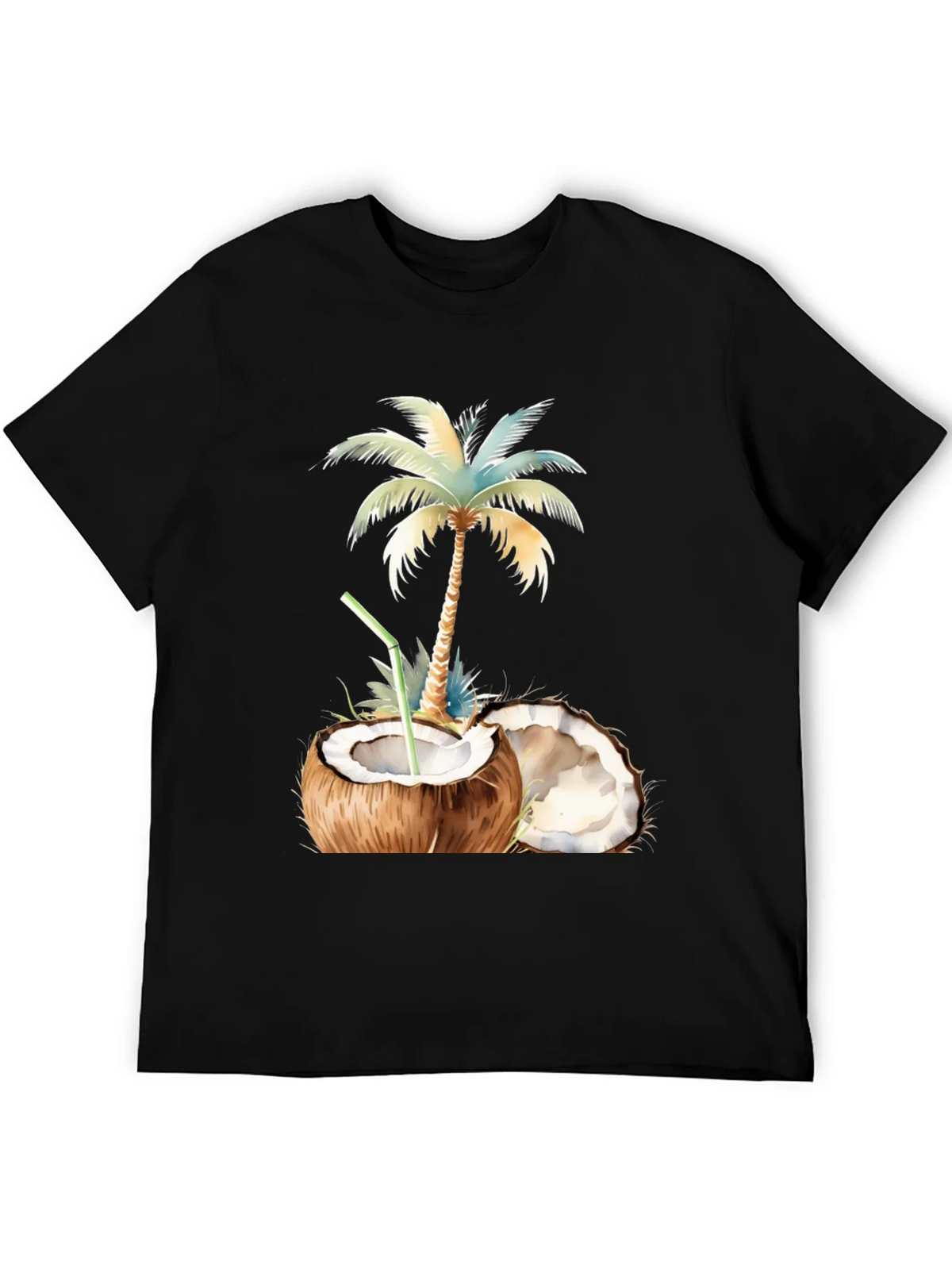 Tropical Coconut Palm Tree Graphic T-Shirt product image 5