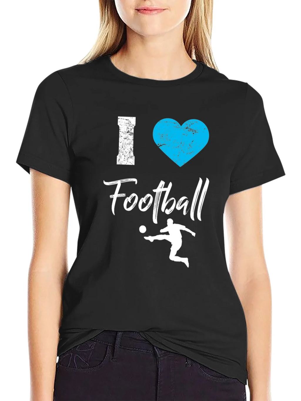 I Love Football T-Shirt - Graphic Tee product image 2