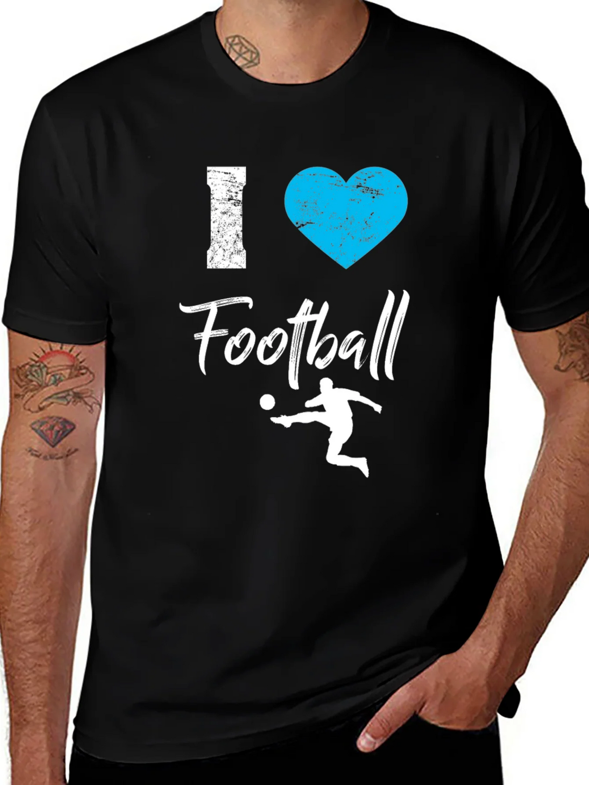 I Love Football T-Shirt - Graphic Tee product image 1