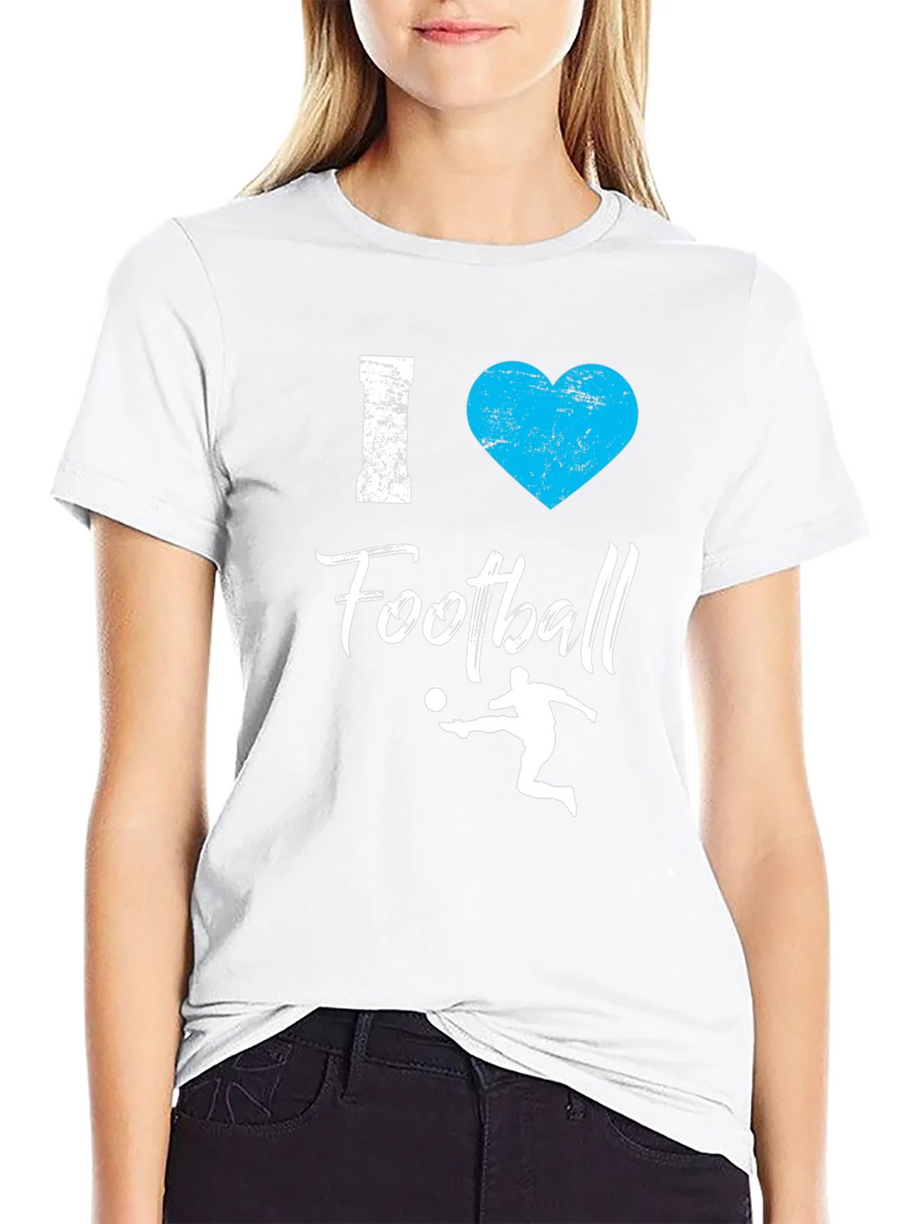 I Love Football T-Shirt - Graphic Tee product image 8
