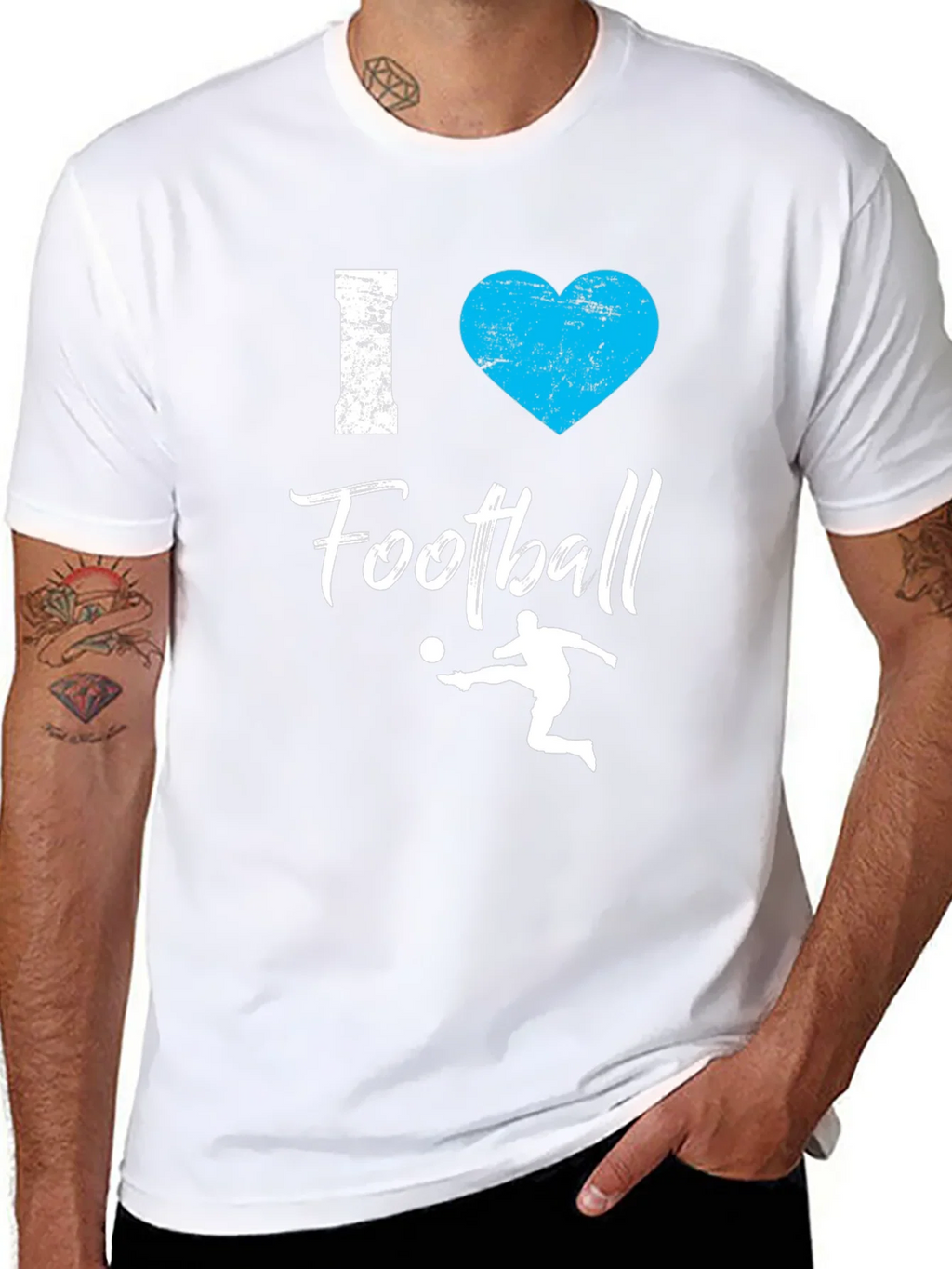 I Love Football T-Shirt - Graphic Tee product image 7