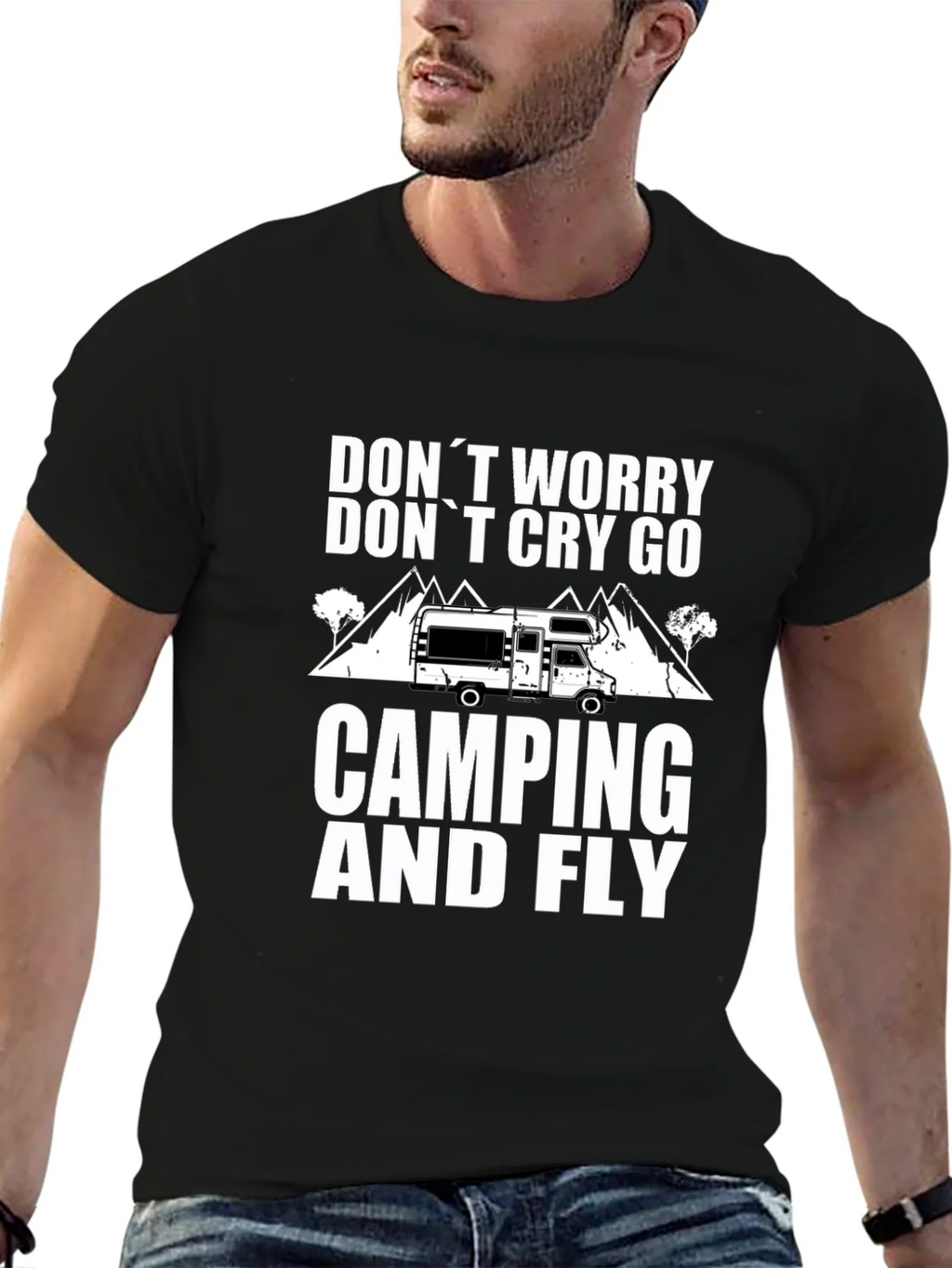 Camping & Fly T-Shirt: Worry-Free Outdoor Adventure product image 6