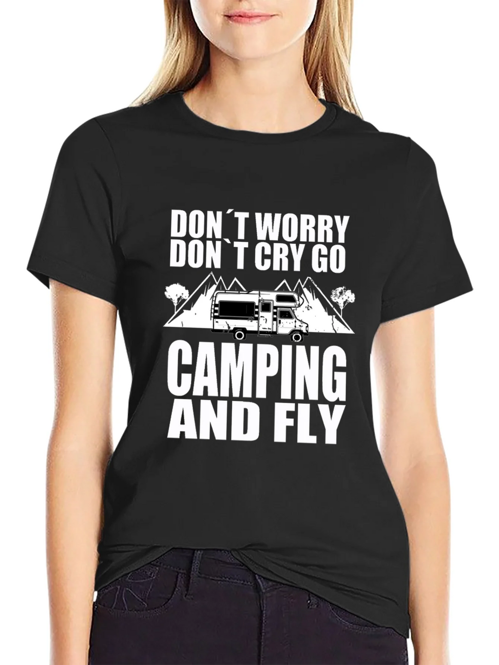 Camping & Fly T-Shirt: Worry-Free Outdoor Adventure product image 2