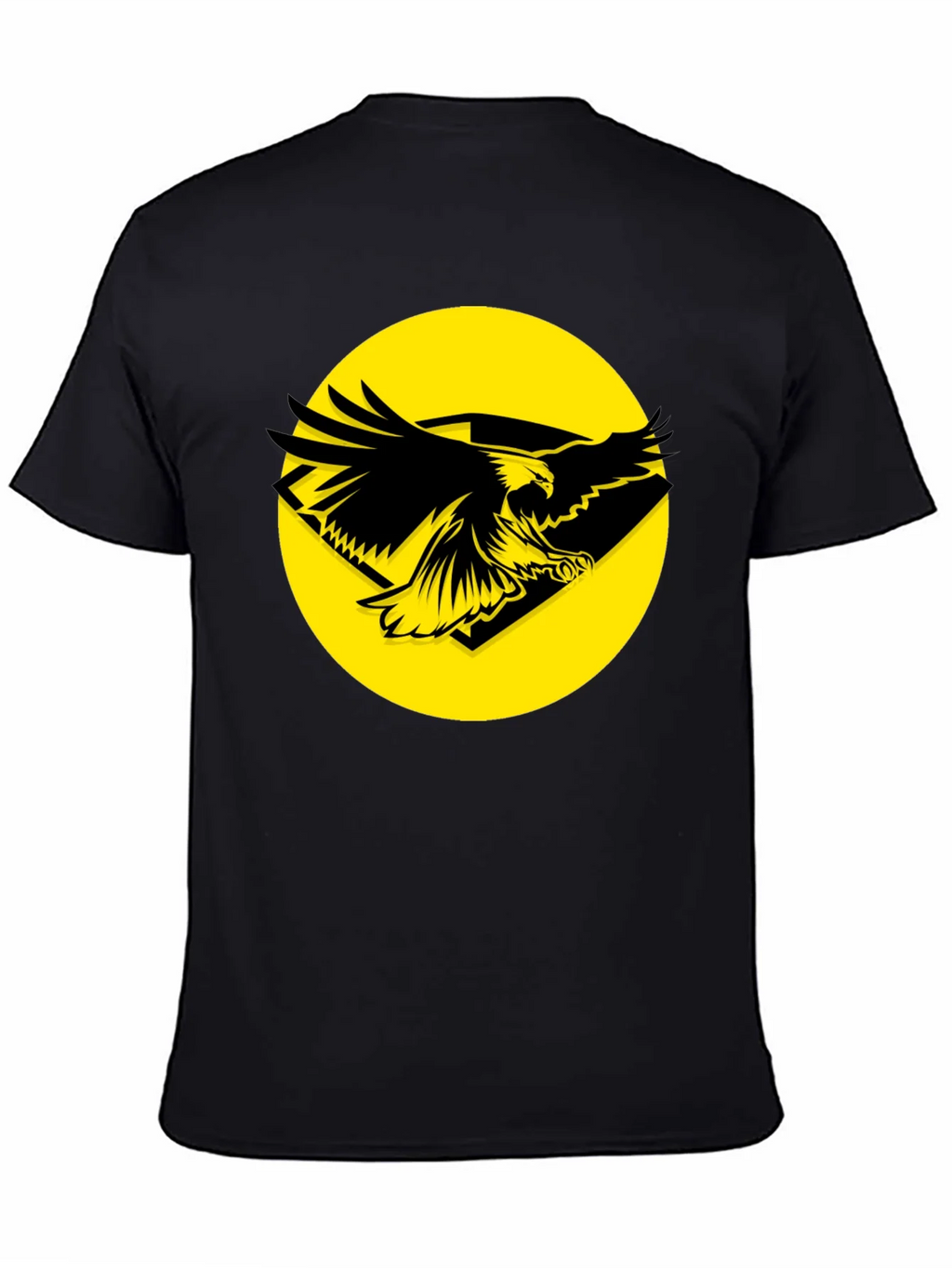 Eagle Graphic Tee - Black Cotton T-Shirt product image 4
