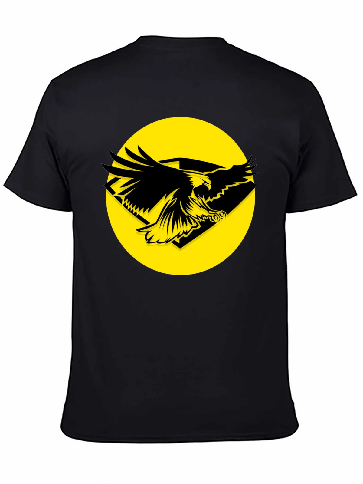 Eagle Graphic Tee - Black Cotton T-Shirt product image 4