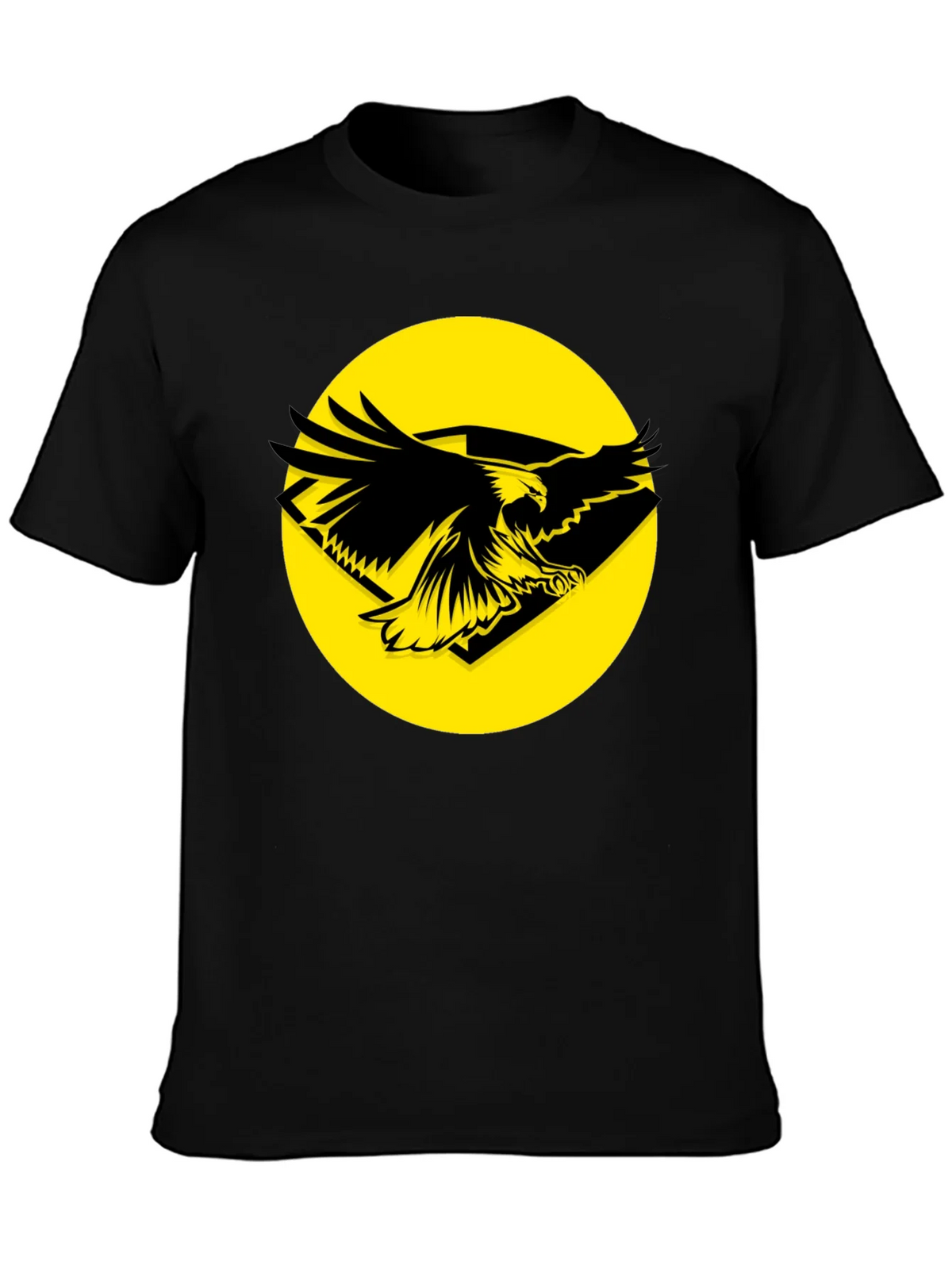 Eagle Graphic Tee - Black Cotton T-Shirt product image 3