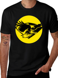 Eagle Graphic Tee - Black Cotton T-Shirt product image 1