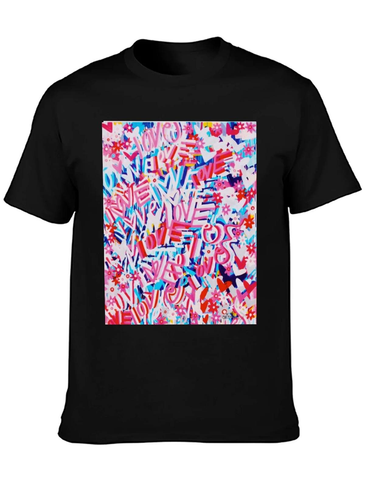 Love Graffiti Graphic Tee - Artistic Streetwear product image 3