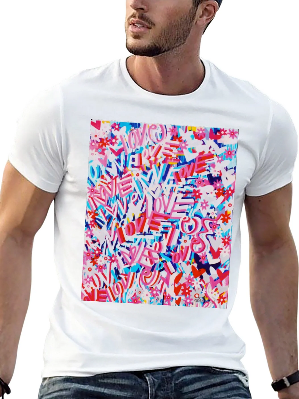 Love Graffiti Graphic Tee - Artistic Streetwear product image 12