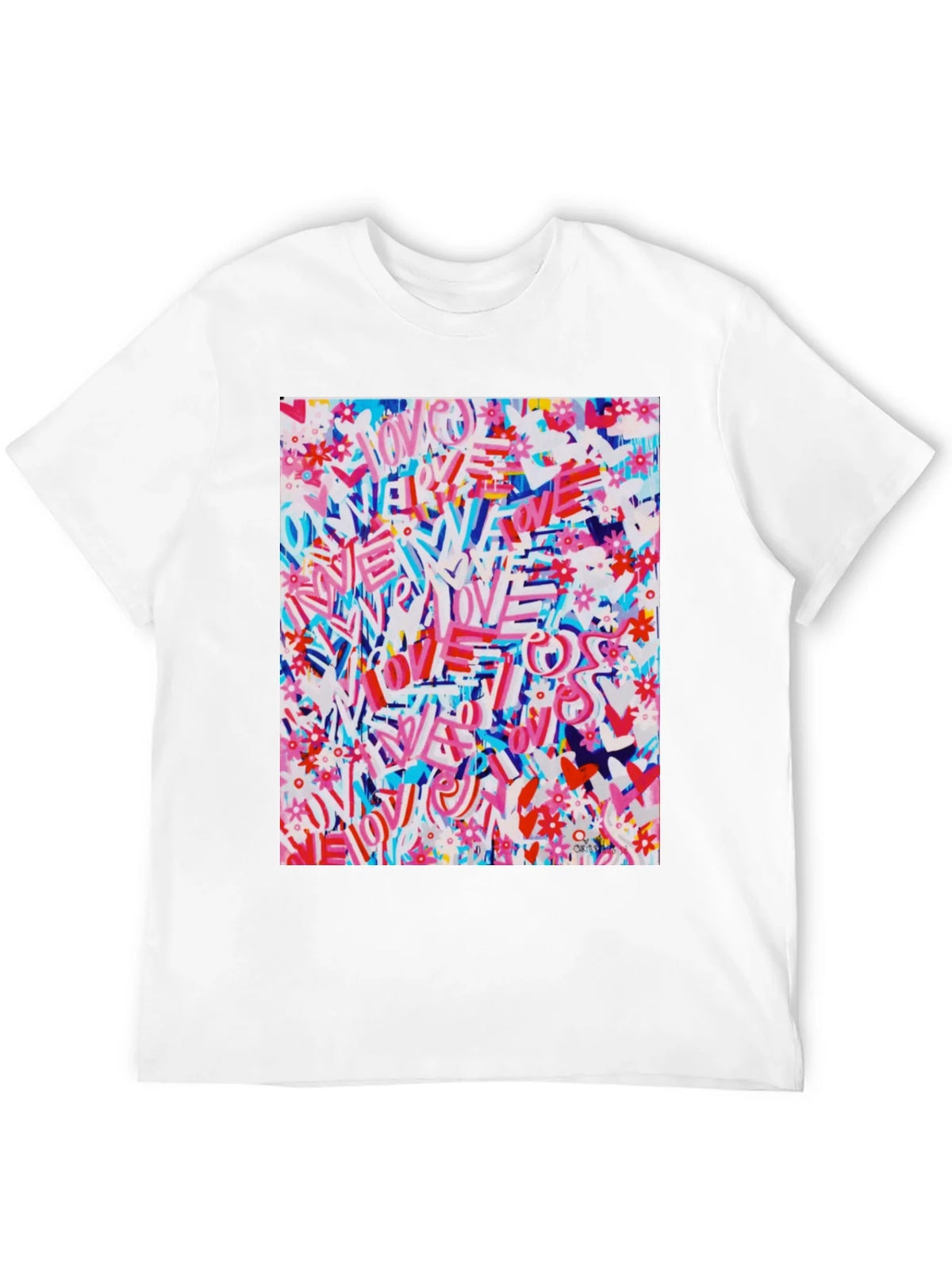 Love Graffiti Graphic Tee - Artistic Streetwear product image 11