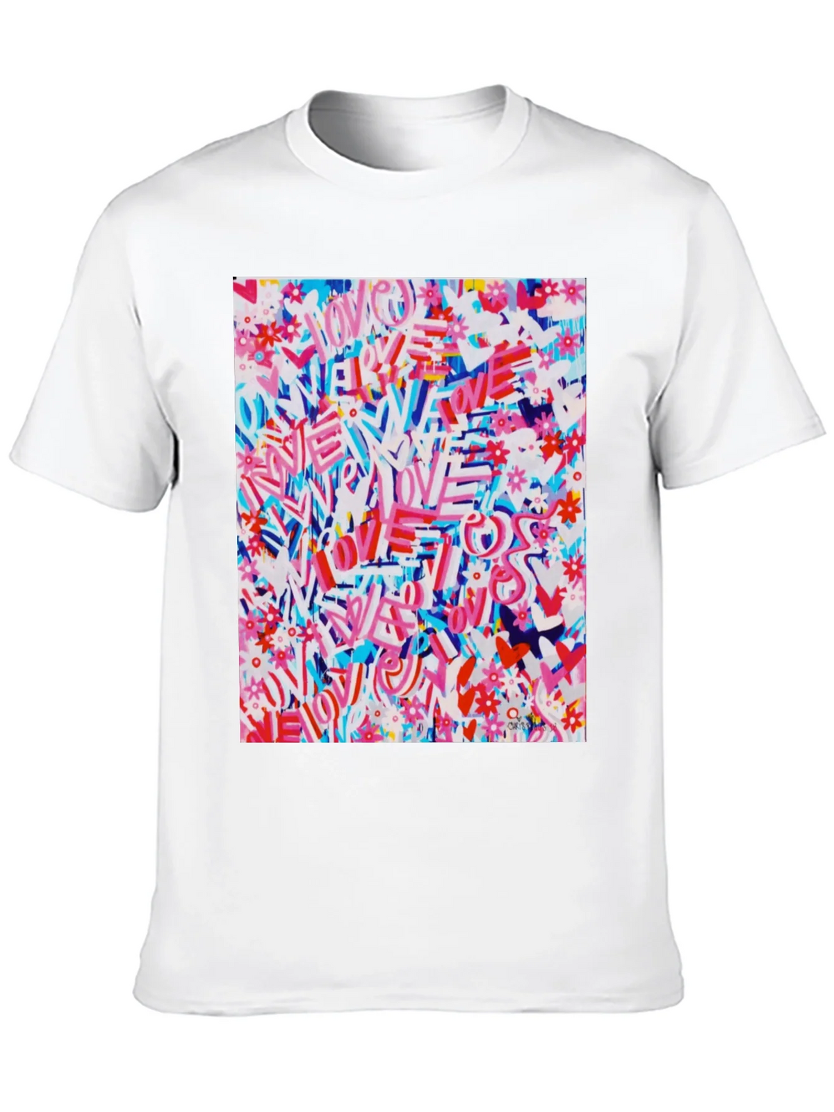 Love Graffiti Graphic Tee - Artistic Streetwear product image 9