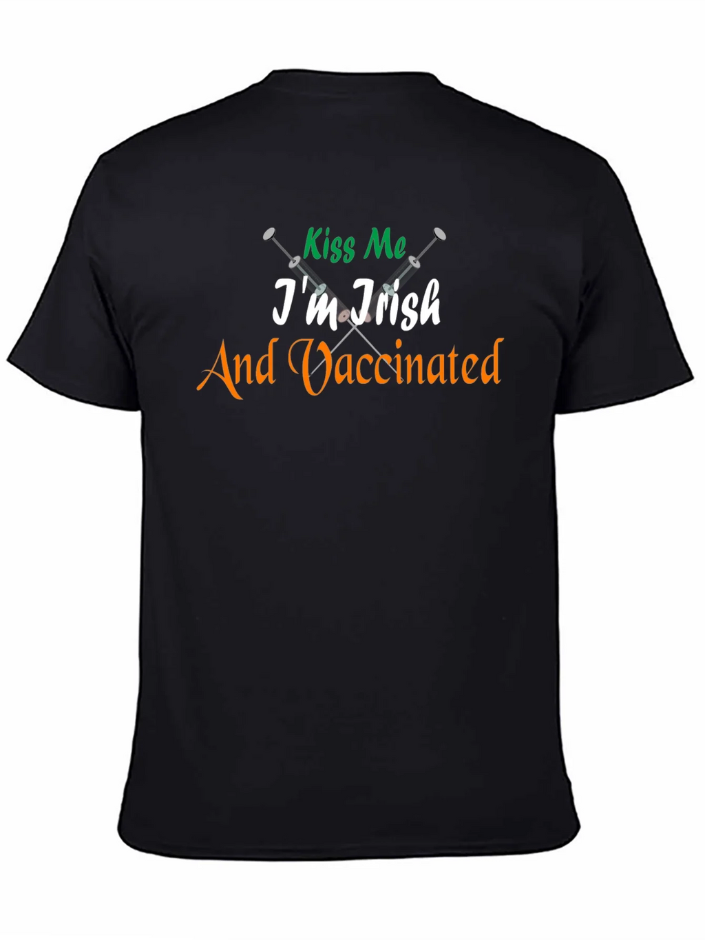 Kiss Me Im Irish & Vaccinated Tee product image 4