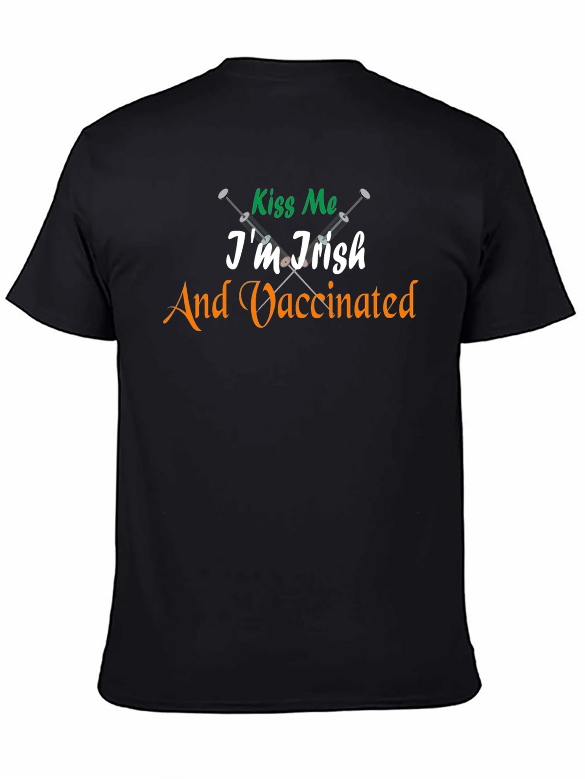 Kiss Me Im Irish & Vaccinated Tee product image 4